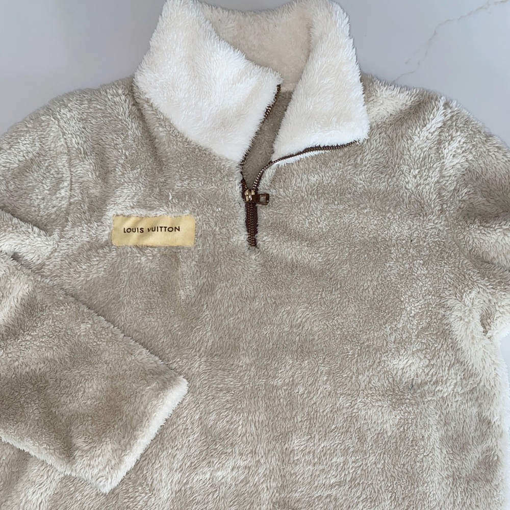 Cozy quarter zip puffer jacket